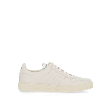 Tom Ford Leather Logo Sneakers - Hilstor