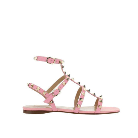 Valentino Garavani Rockstud Leather Sandals - Hilstor