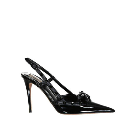 Valentino Garavani Rockstud Leather Slingback Pumps - Hilstor