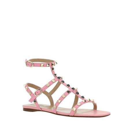 Valentino Garavani Rockstud Leather Sandals - Hilstor
