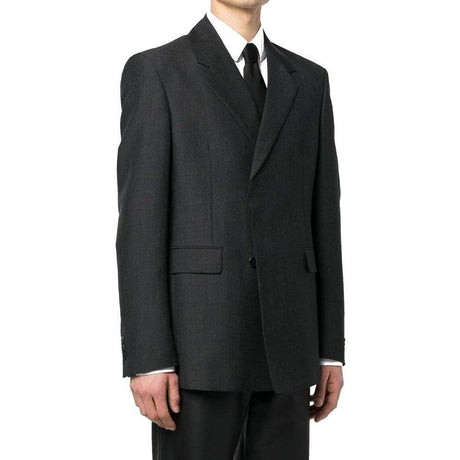 Prada Double-Breasted Wool Jacket - Hilstor