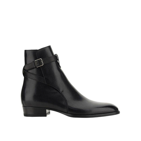 Saint Laurent Wyatt Jodhpur Ankle Boots - Hilstor
