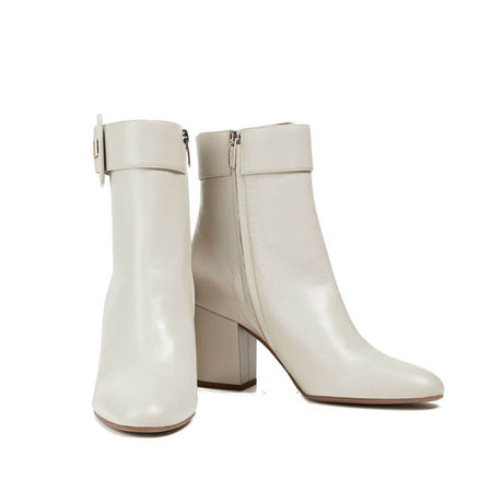 Sergio Rossi Buckled Leather Ankle Boots - Hilstor