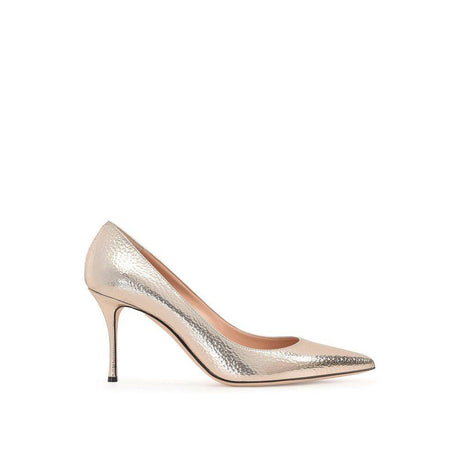 Sergio Rossi Godiva 090 Crack Mirror Leather Pumps - Hilstor