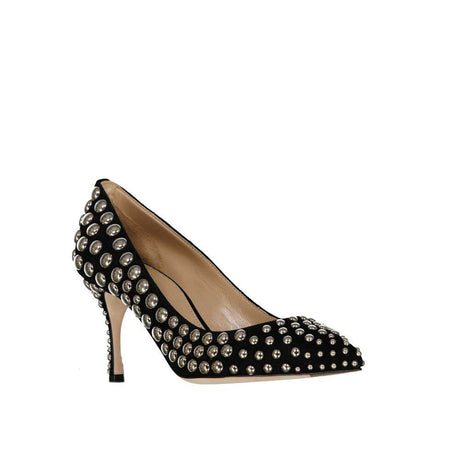 Sergio Rossi Godiva 075 Studs Leather Pumps - Hilstor