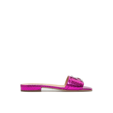 Sergio Rossi Leather Flat Sandals - Hilstor