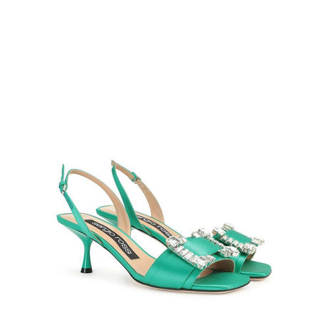 Sergio Rossi SR Twenty 060 Satin Sandals - Hilstor