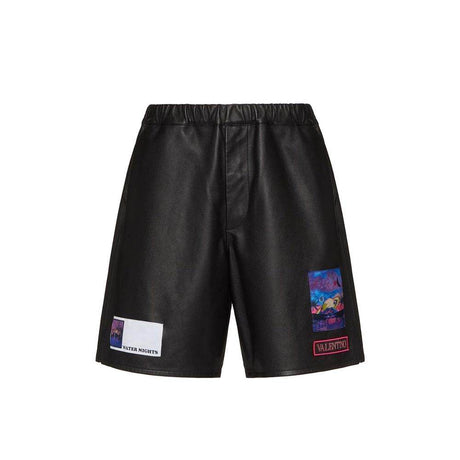 Valentino Leather Shorts - Hilstor