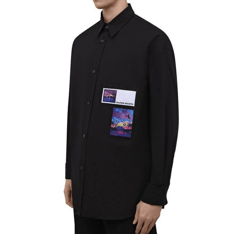 Valentino Garavani Water Nights Patches Shirt - Hilstor