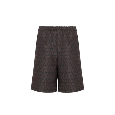 Valentino Logo Silk Shorts - Hilstor