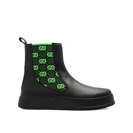 Gucci GG Leather Boots - Hilstor