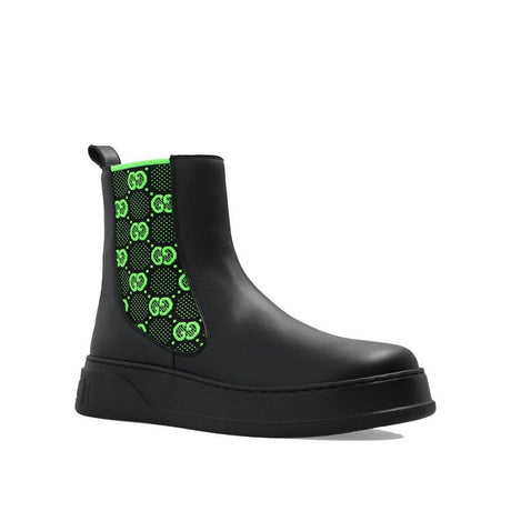 Gucci GG Leather Boots - Hilstor