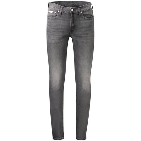 Calvin Klein Black Cotton Men's Slim Taper Jeans - Hilstor