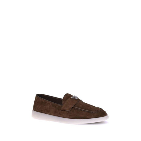 Prada Suede Loafers - Hilstor