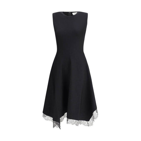 Alexander McQueen Asymmetric midi Dress - Hilstor