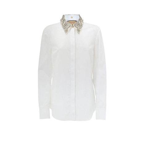 Gucci White Cotton Shirt - Hilstor