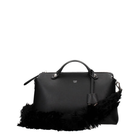 Fendi Black Leather Shoulder Bags - Hilstor