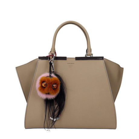 Fendi Brown Fur Keychains - Hilstor