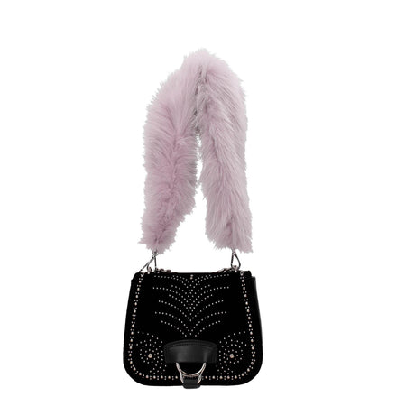 Miu Miu Purple Fur Shoulder Bags - Hilstor