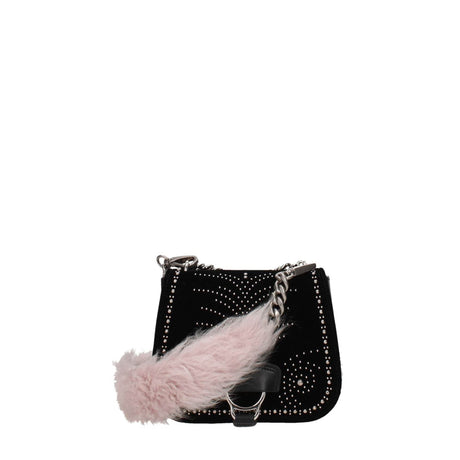 Miu Miu Pink Fur Shoulder Bags - Hilstor