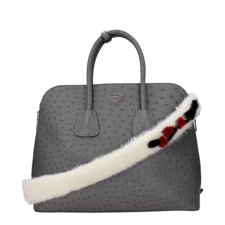 Prada White Leather Shoulder Bags - Hilstor