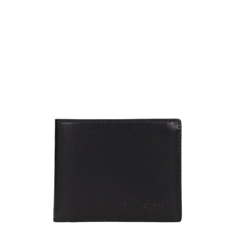 Testoni Black Leather Wallets - Hilstor