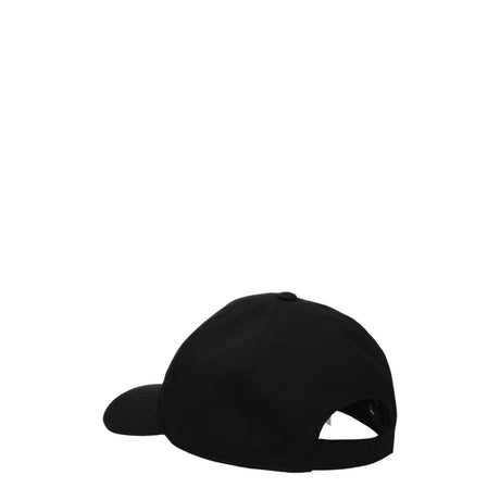 Versace Black Cotton Caps (Baseball Hat) - Hilstor