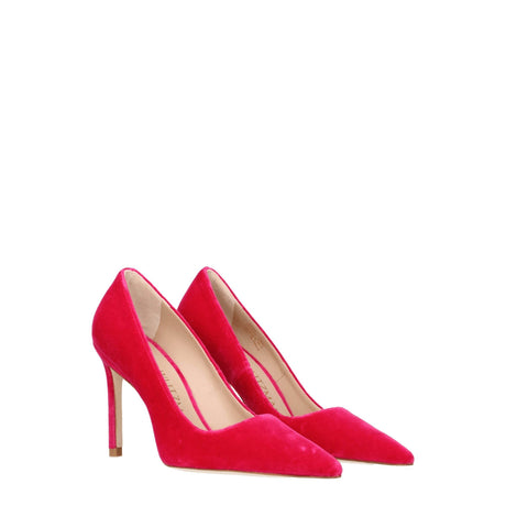 Stuart Weitzman Pink Velvet Broch - Hilstor