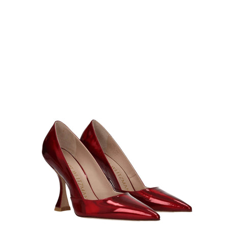 Stuart Weitzman Red Leather Broch - Hilstor