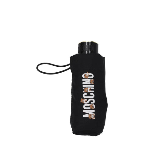 Moschino Black Polyester Umbrellas - Hilstor