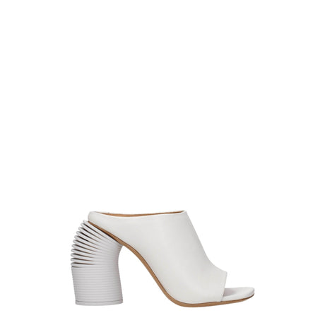Off-White White Leather Platforms - Hilstor