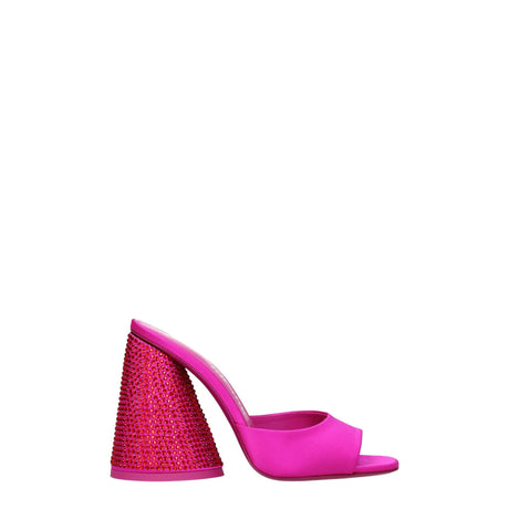 The Attico Pink Satin Platforms - Hilstor