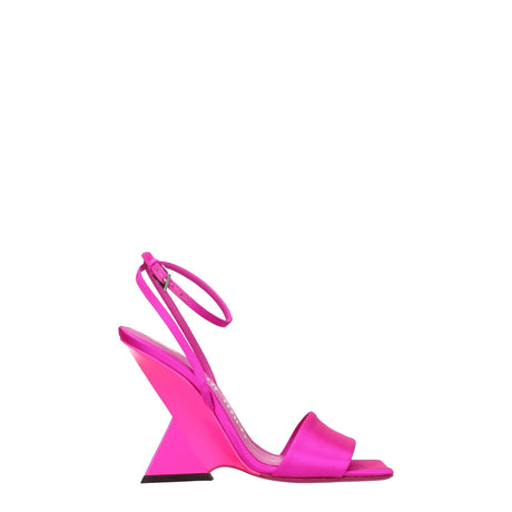 The Attico Pink Satin Platforms - Hilstor