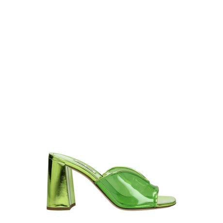 Miu Miu Green Plexiglass Platforms - Hilstor