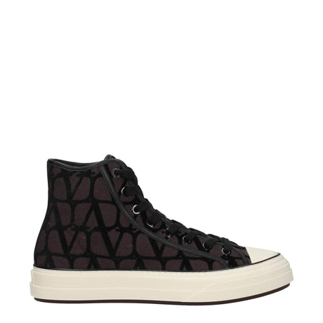 Valentino Garavani Brown Fabric High Tops - Hilstor