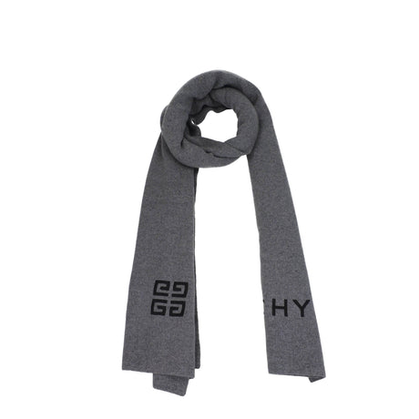 Givenchy Gray Wool Scarves - Hilstor