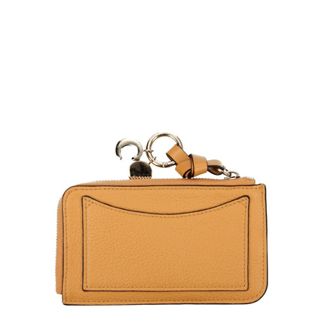 Chloé Orange Leather Wallets - Hilstor