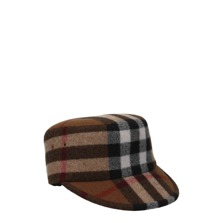 Burberry Brown Wool Caps (Baseball Hat) - Hilstor