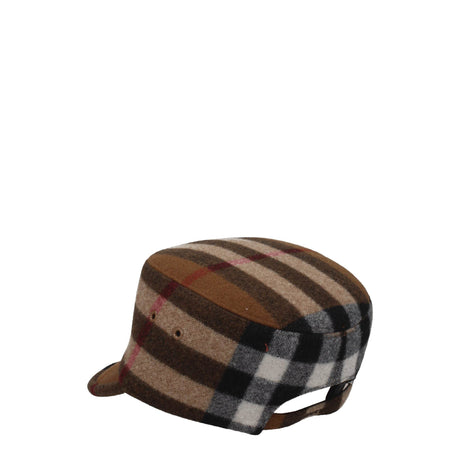 Burberry Brown Wool Caps (Baseball Hat) - Hilstor