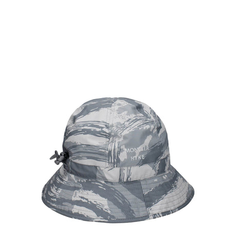 Moncler Gray Polyester Bucket Hats - Hilstor