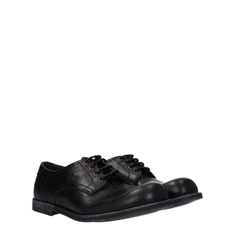 Dolce & Gabbana Black Leather Oxfords And Derbies - Hilstor