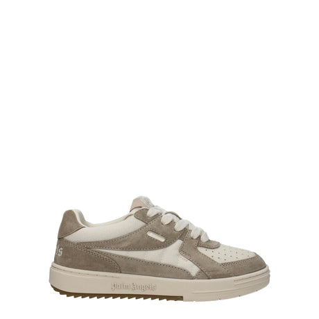 Palm Angels Beige Fabric Low Tops - Hilstor