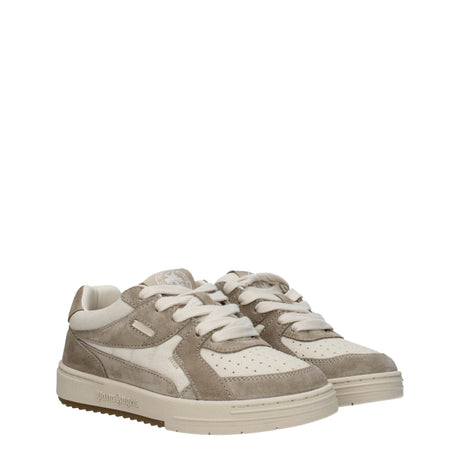 Palm Angels Beige Fabric Low Tops - Hilstor