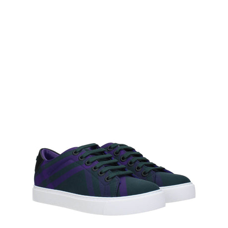 Burberry Green Fabric Sneakers - Hilstor