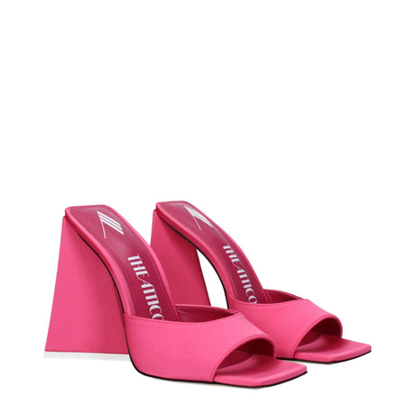 The Attico Pink Fabric Platforms - Hilstor