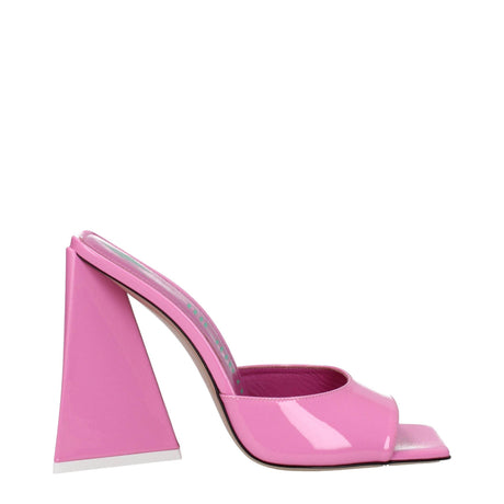 The Attico Pink Leather Platforms - Hilstor