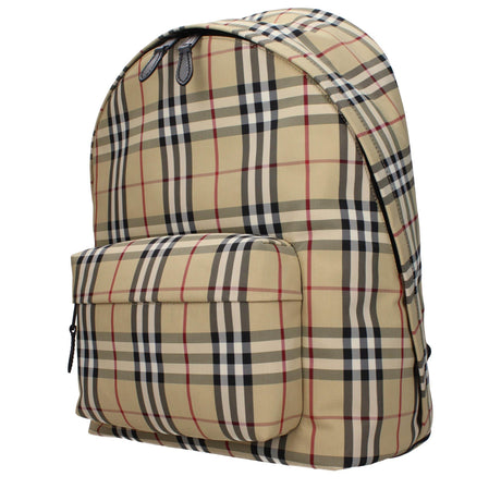 Burberry Beige Fabric Backpacks - Hilstor