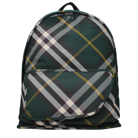 Burberry Green Fabric Backpacks - Hilstor