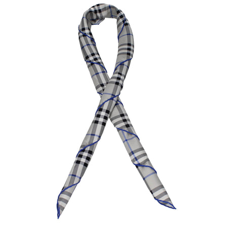 Burberry Gray Silk Foulards - Hilstor