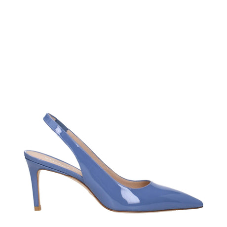 Stuart Weitzman Light Blue Leather High Heel Pumps - Hilstor